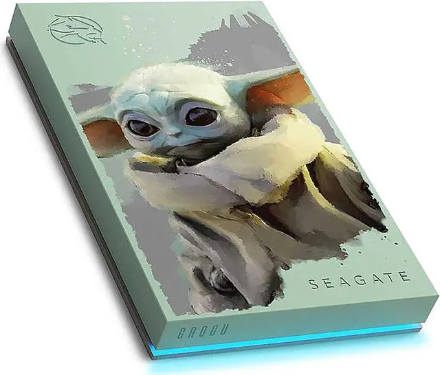 Alt view image 3 of 8 - Seagate 2TB Grogu Drive Special Edition FireCuda External Hard Drive USB 3.2 Gen 1 Model STKL2000404