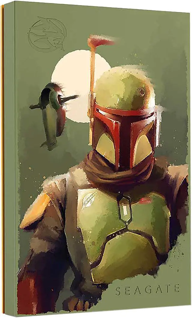 Alt view image 2 of 8 - Seagate 2TB Boba Fett Drive Special Edition FireCuda External Hard Drive USB 3.2 Gen 1 Model STKL2000406