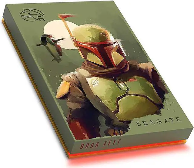 Alt view image 3 of 8 - Seagate 2TB Boba Fett Drive Special Edition FireCuda External Hard Drive USB 3.2 Gen 1 Model STKL2000406