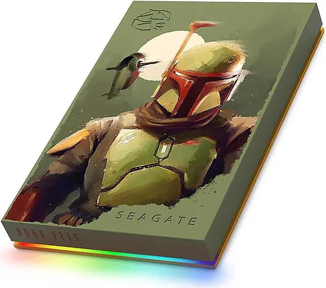 Alt view image 4 of 8 - Seagate 2TB Boba Fett Drive Special Edition FireCuda External Hard Drive USB 3.2 Gen 1 Model STKL2000406