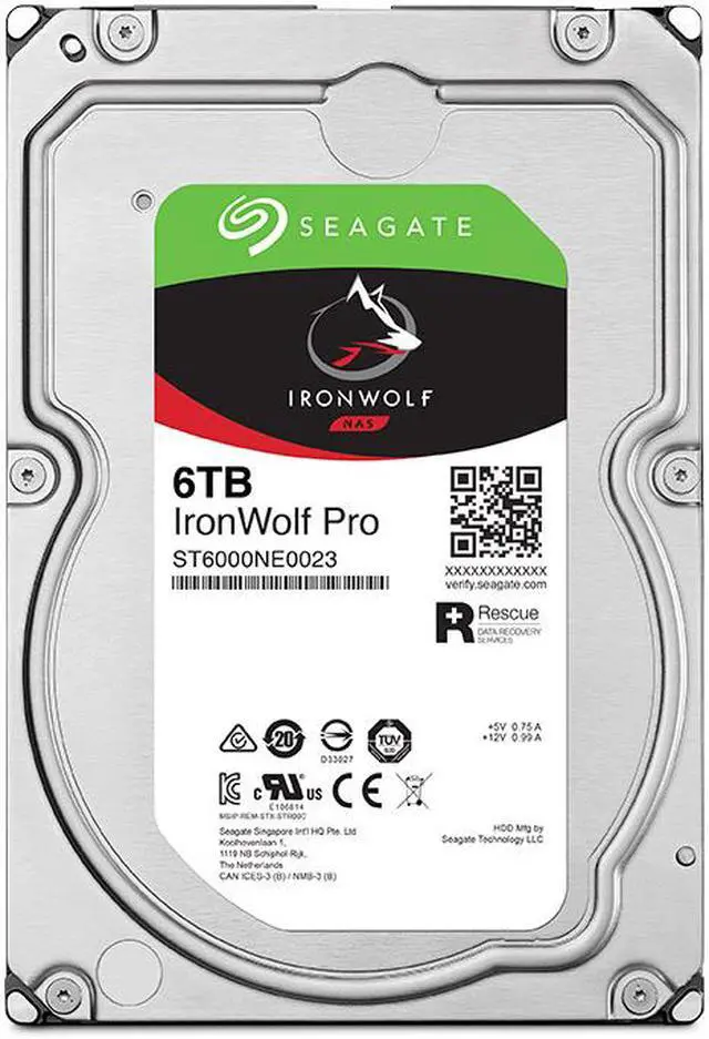 Alt view image 8 of 8 - Seagate IronWolf Pro ST6000NT001 6TB 7200 RPM 256MB Cache SATA 6.0Gb/s 3.5" Internal Hard Drive