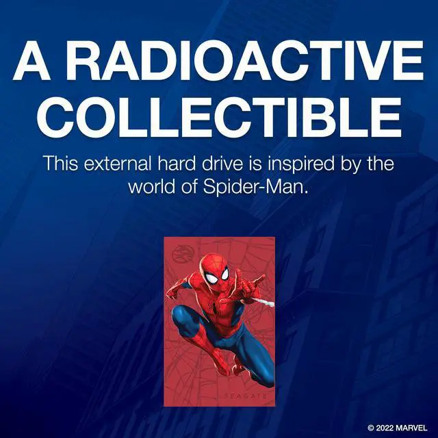 Alt view image 2 of 6 - Seagate 2TB The Marvel Special Edition Spider on FireCuda External Hard Drive USB 3.2 Gen 1 Model STKL2000417 White