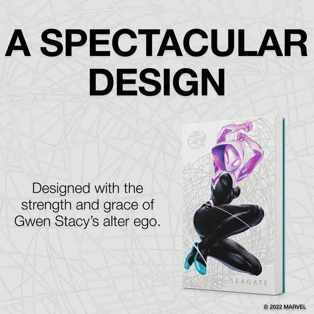 Alt view image 3 of 6 - Seagate Ghost-Spider Special Edition FireCuda External HDD 2TB - USB 3.2 Gen 1, LED RGB lighting Pink (STKL2000418)