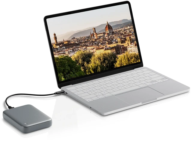 Alt view image 5 of 6 - Seagate Expansion 4TB USB-C 2.5" Portable External Hard Drive STNN4000400 Black