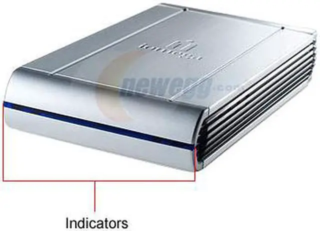 Alt view image 2 of 2 - iomega 500GB USB 2.0 / Firewire400 / Firewire800 3.5" External Hard Drive 33656