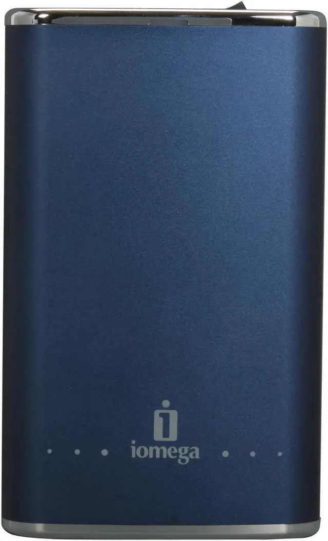Alt view image 2 of 4 - iomega eGo Desktop 34268 Hard Drive, USB 2.0, 1TB, Midnight Blue