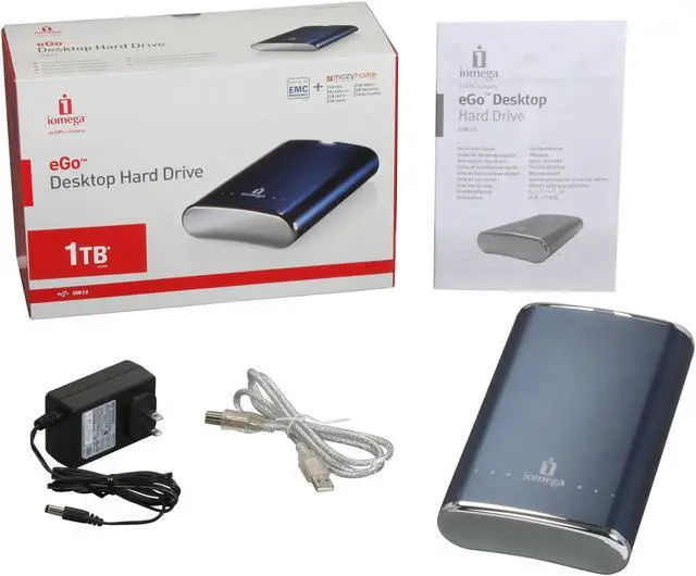 Alt view image 4 of 4 - iomega eGo Desktop 34268 Hard Drive, USB 2.0, 1TB, Midnight Blue
