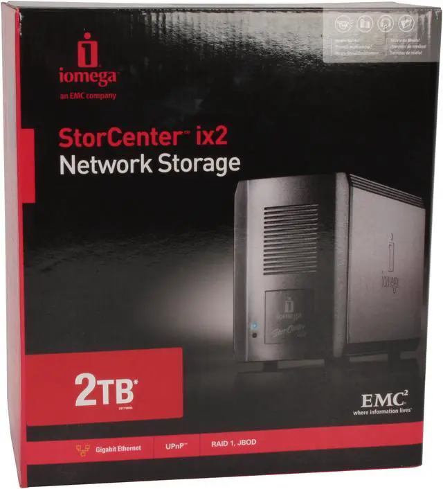 Alt view image 7 of 7 - Iomega StorCenter ix2 Network Storage Server 2TB