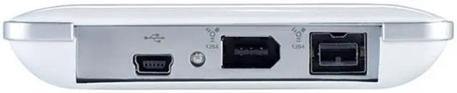Alt view image 3 of 4 - iomega eGo Portable 250GB 2.5" USB 2.0 / Firewire400 / Firewire800 Mac Storage (Alpine White) Model 34648
