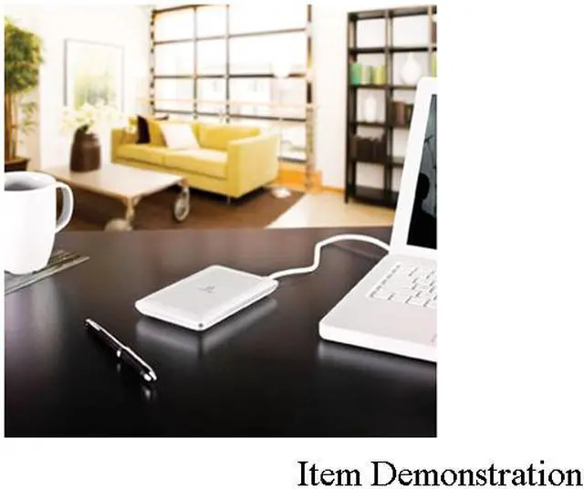 Alt view image 4 of 4 - iomega eGo Portable 250GB 2.5" USB 2.0 / Firewire400 / Firewire800 Mac Storage (Alpine White) Model 34648