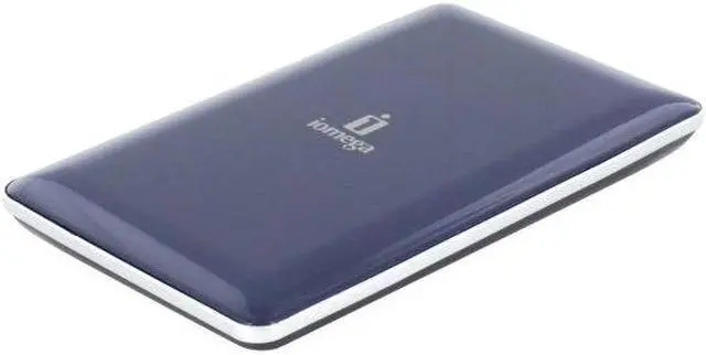 Alt view image 2 of 2 - iomega eGo Portable 320GB 2.5" USB 2.0 / Firewire400 / Firewire800 Mac Storage (Midnight Blue) Model 34649