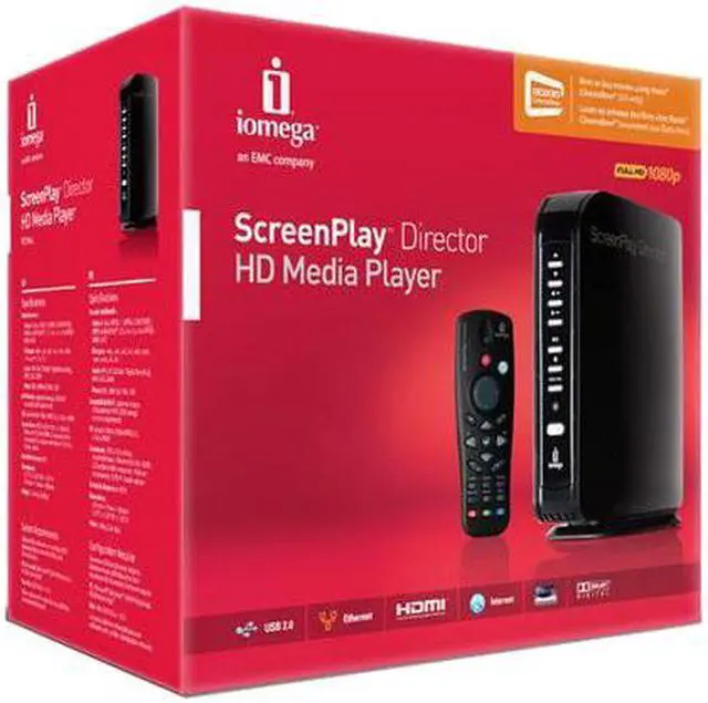 Alt view image 4 of 4 - iomega ScreenPlay Director 1TB HD Media Player 34650
