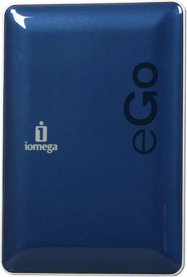 Alt view image 2 of 5 - iomega eGo 320GB USB 2.0 2.5" Portable Hard Drive with Protection Suite 34892 Midnight Blue