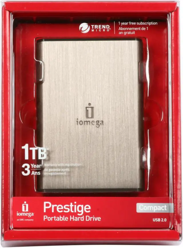 Alt view image 6 of 6 - iomega Prestige 1TB USB 2.0 2.5" Compact Portable External Hard Drive 34866