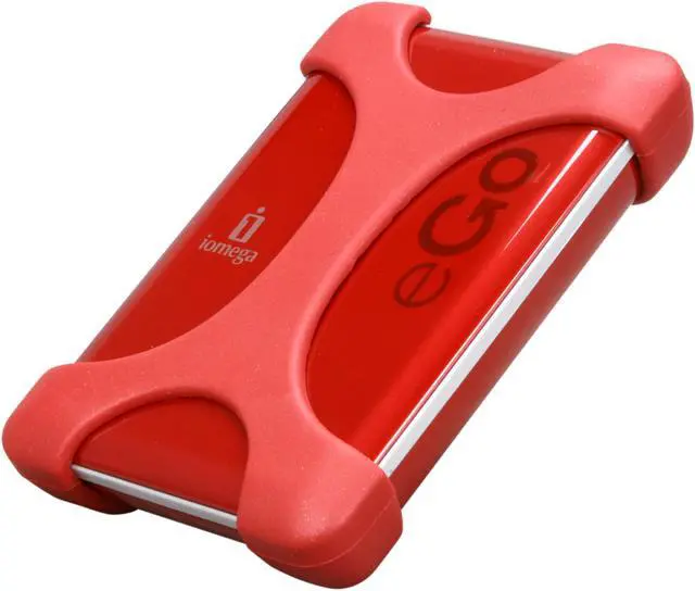 Main image of iomega eGo Portable 1TB USB 3.0 External Hard Drive 35325 Ruby Red