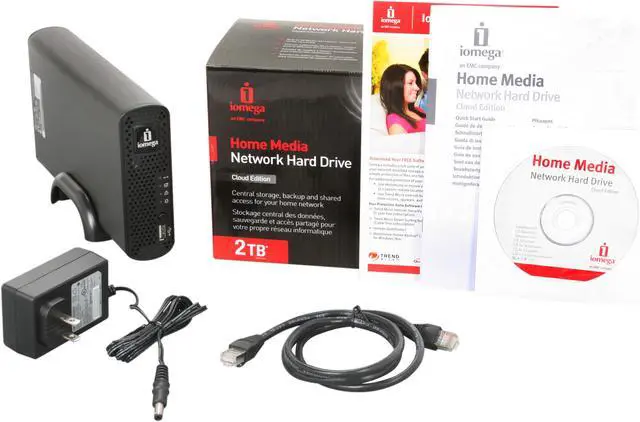Alt view image 5 of 5 - iomega 34766 2TB Home Media Network Hard Drive, Cloud Edition