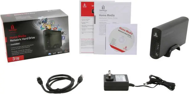 Alt view image 5 of 5 - iomega 34785 3TB Home Media Network Hard Drive, Cloud Edition