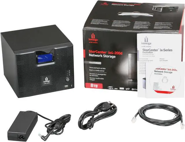 Alt view image 8 of 8 - iomega 35439 8TB StorCenter ix4-200d Network Storage, Cloud Edition 8TB