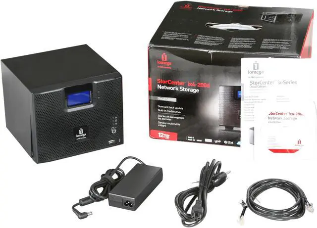 Alt view image 8 of 8 - iomega 34791 12TB StorCenter ix4-200d Network Storage, Cloud Edition 12TB