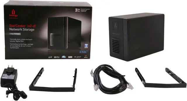 Alt view image 5 of 5 - iomega 35887 Diskless System StorCenter ix2 Network Storage