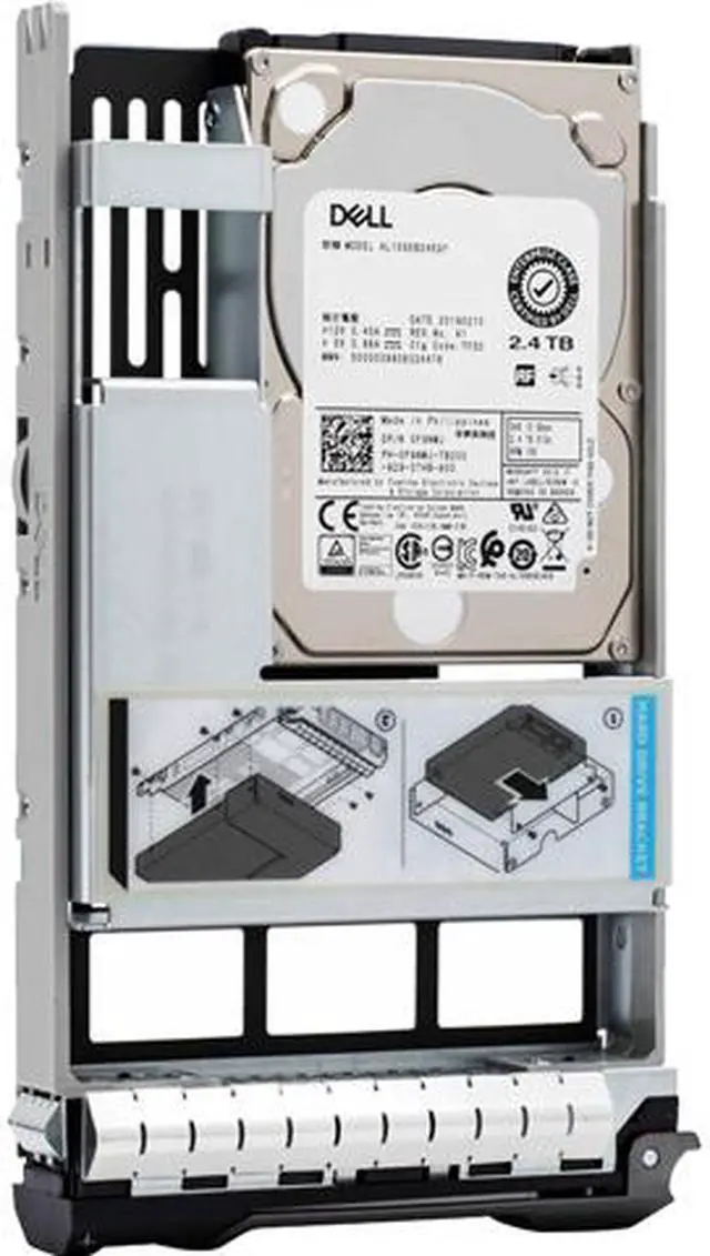 Main image of Dell 400-AUVR 2.4TB 10000 RPM SAS 12Gb/s 2.5" (in 3.5" Carrier) Internal Hot-plug Hard Drive