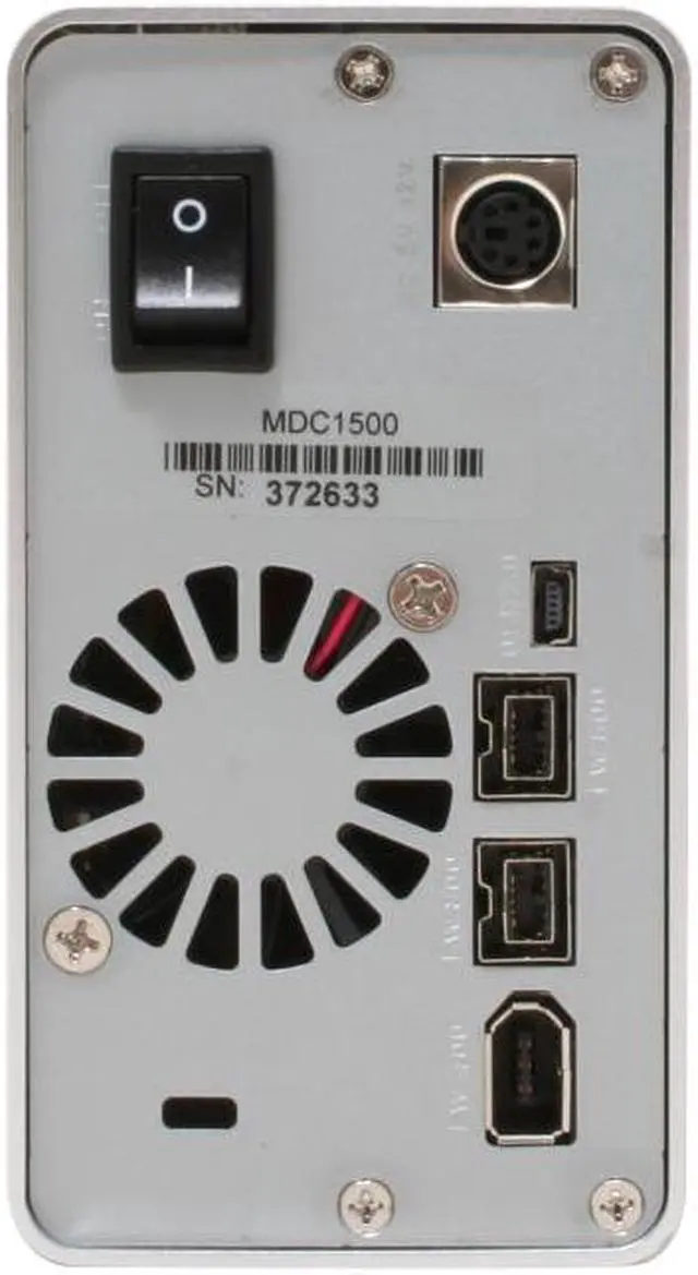Alt view image 4 of 6 - Fantom Drives G-Force MegaDisk 1TB USB 2.0 / Firewire400 / Firewire800 3.5" External Hard Drive MDC1000