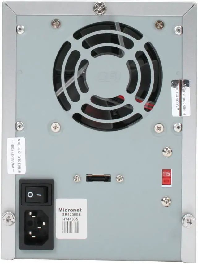 Alt view image 5 of 11 - MicroNet SR4 2TB eSATA 3.5" External Hard Drive with 2-port PCI-Express Card SR42000E
