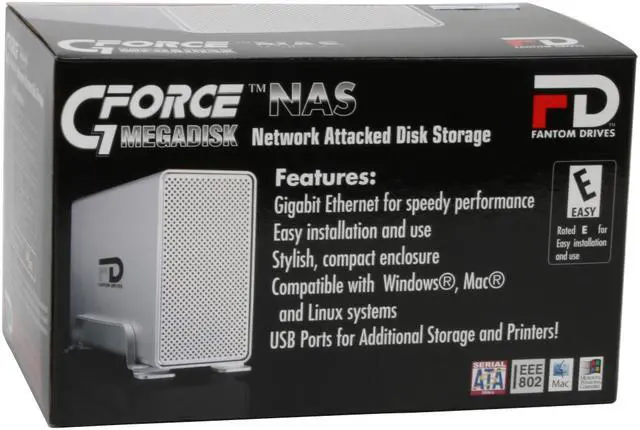 Alt view image 7 of 7 - FANTOM DRIVES MDN1000 1TB Network Attached Disk Storage
