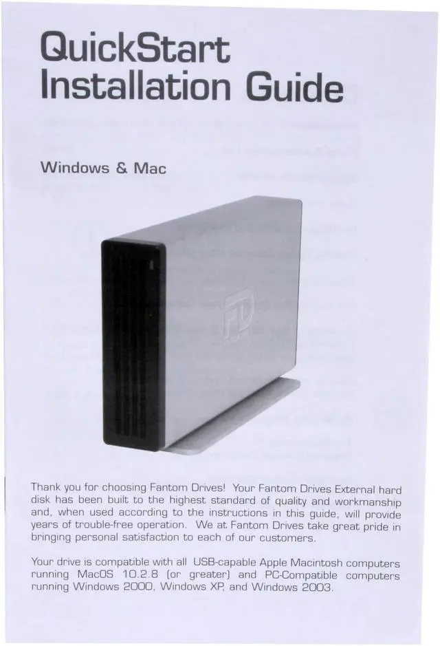 Alt view image 8 of 9 - Fantom Drives Titanium II 1TB USB 2.0 3.5" External Hard Drive TFD1000U16