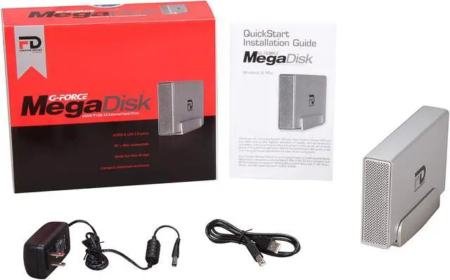 Alt view image 5 of 5 - Fantom Drives G-Force 1TB USB 2.0 / eSATA 3.5" External Hard Drive GF1000EU
