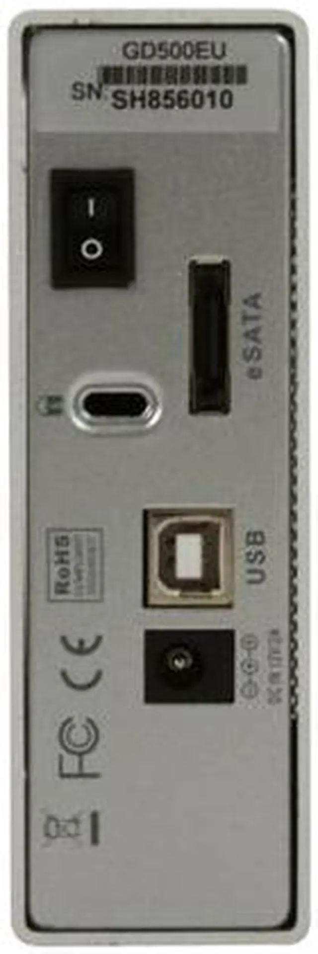 Alt view image 5 of 8 - Fantom Drives 500GB USB 2.0 / eSATA 3.5" GreenDrive External Hard Drive GD500EU