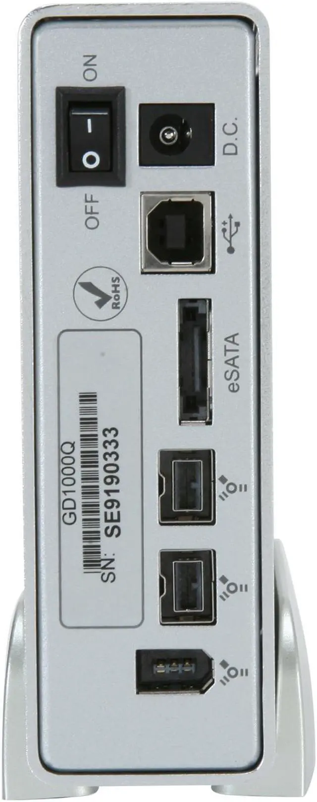 Alt view image 5 of 6 - Fantom Drives GreenDrive Quad Interface 1TB USB 2.0 / eSATA / Firewire 400/800 3.5" External Hard Drive w/NTI SHADOW 4 Backup Software GD1000Q