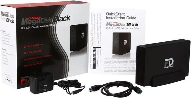 Alt view image 8 of 9 - Fantom Drives Professional 4TB 7200 RPM USB 3.0 / eSATA Aluminum External Hard Drive