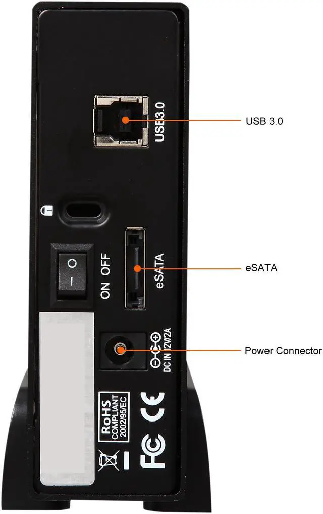 Alt view image 6 of 9 - Fantom Drives Professional 4TB 7200 RPM USB 3.0 / eSATA Aluminum External Hard Drive