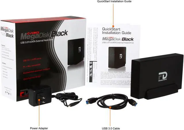 Alt view image 9 of 9 - Fantom Drives Professional 4TB 7200 RPM USB 3.0 / eSATA Aluminum External Hard Drive