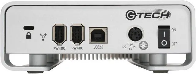 Alt view image 4 of 7 - G-Technology 500GB 7200 RPM 3.5" USB 2.0 / Firewire400 External Hard Drive Model 908112-01