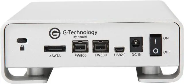 Alt view image 4 of 5 - G-Technology G-Drive(Gen 4) 2TB 7200 RPM Professional High-Performance EXternal Hard Drive eSATA/ USB 2.0/ Firewire800 Silver (0G00203)
