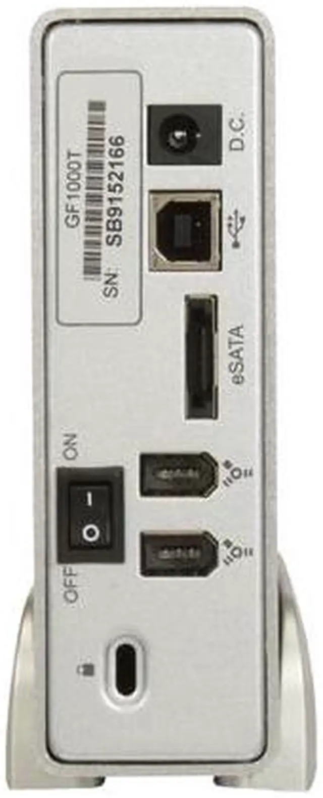 Alt view image 4 of 7 - Fantom Drives G-Force 1TB USB 2.0 / Firewire400 / eSATA 3.5" Triple Interface External Hard Drive GF1000T