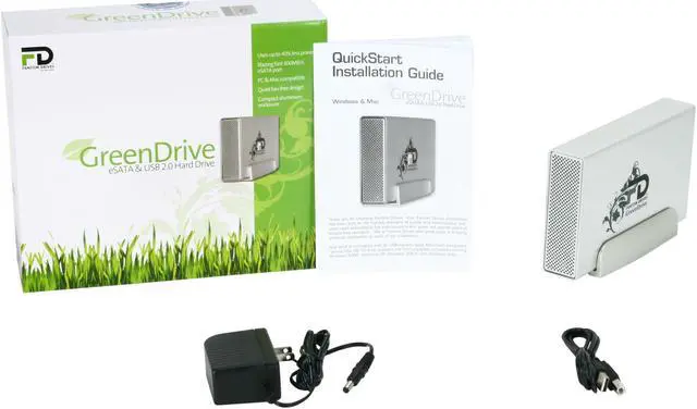Alt view image 6 of 6 - Fantom Drives GreenDrive Pro 2TB USB 2.0 / eSATA 3.5" External Hard Drive GDP2000EU
