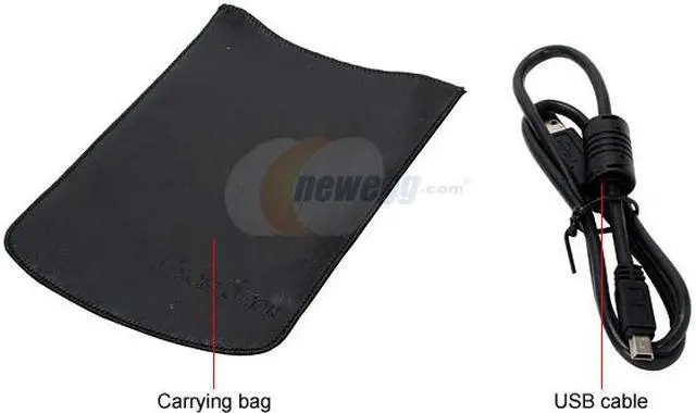 Alt view image 3 of 5 - EXCELSTOR GStor Wave 160GB USB 2.0 2.5" External Hard Drive (BLACK) GSMS5160-001