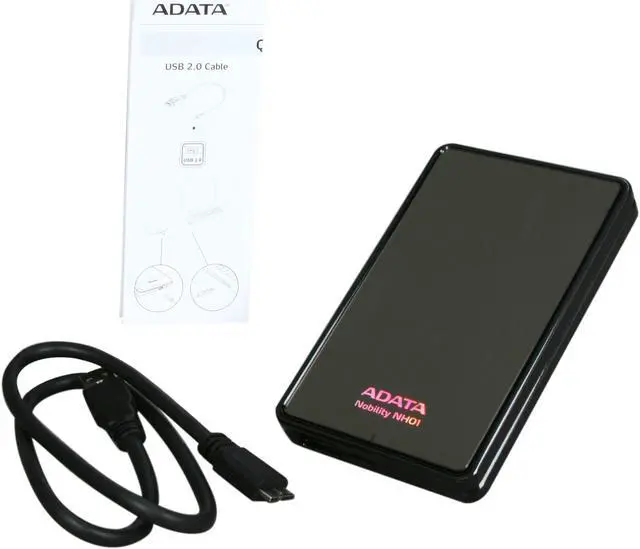 Alt view image 5 of 5 - ADATA Nobility Series 500GB USB 3.0 Portable External Hard Drive ANH01-500GU3-CBK