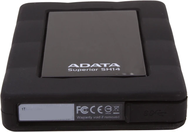 Alt view image 4 of 6 - ADATA 1TB SH14 Waterproof / Shock-Resistant External Hard Drive USB 3.0 Model ASH14-1TU3-CBK Black