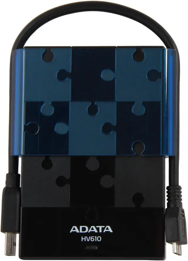 Alt view image 2 of 7 - ADATA 1TB DashDrive HV610 External Hard Drive USB 3.0 Model AHV610-1TU3-CBKBL Black