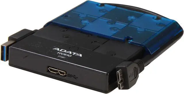 Alt view image 6 of 7 - ADATA 1TB DashDrive HV610 External Hard Drive USB 3.0 Model AHV610-1TU3-CBKBL Black