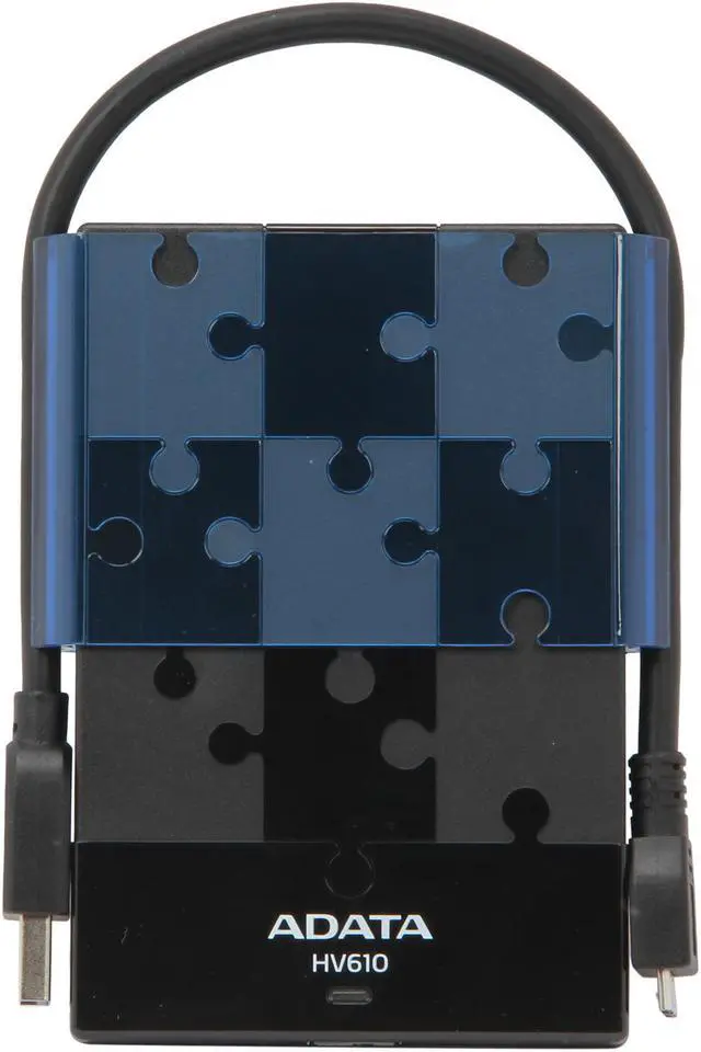 Alt view image 2 of 7 - ADATA DashDrive HV610 500GB USB 3.0 2.5" External Hard Drive AHV610-500GU3-CBKBL Black