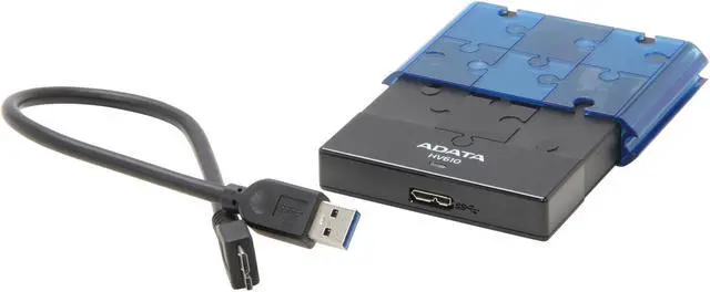 Alt view image 3 of 7 - ADATA DashDrive HV610 500GB USB 3.0 2.5" External Hard Drive AHV610-500GU3-CBKBL Black