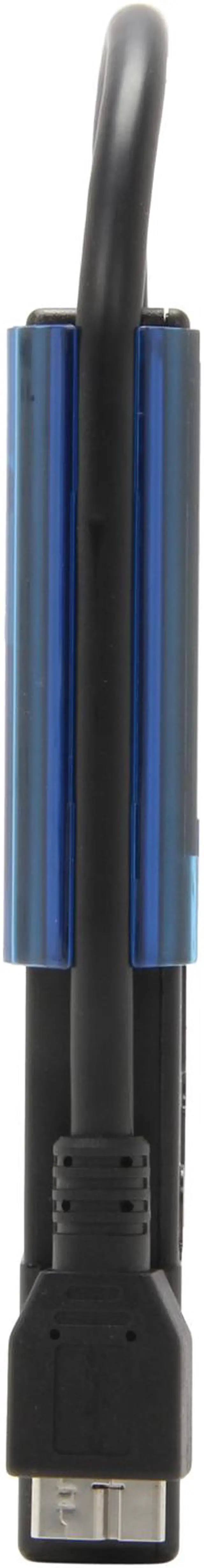 Alt view image 4 of 7 - ADATA DashDrive HV610 500GB USB 3.0 2.5" External Hard Drive AHV610-500GU3-CBKBL Black