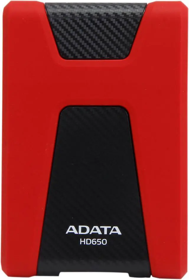 Alt view image 3 of 5 - ADATA 1TB DashDrive Durable HD650 External Hard Drive USB 3.0 Model AHD650-1TU3-CRD Red