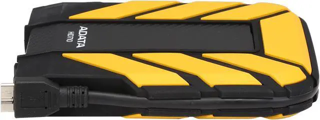 Alt view image 4 of 7 - ADATA 2TB HD710 Waterproof / Dustproof / Shock-Resistant USB 3.0 External Hard Drive USB 3.0 Model AHD710-2TU3-CYL Yellow