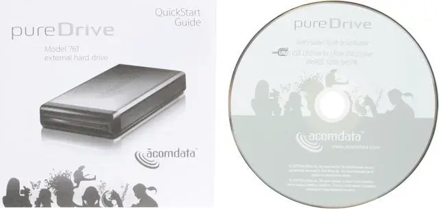 Alt view image 7 of 8 - acomdata PureDrive 750GB USB 2.0 / eSATA 3.5" External Hard Drive PDHD750USE-72